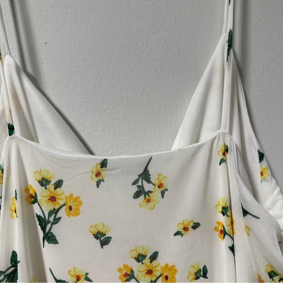 Haley & June NWT White Floral Spaghetti Strap Ruched Dress Women’s Plus Size 2X - Picture 9 of 15